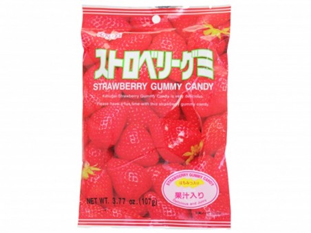 Bonbons gummy fraise KASUGAI JP 107g