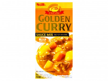 Curry golden en bloc doux S&B JP 92g