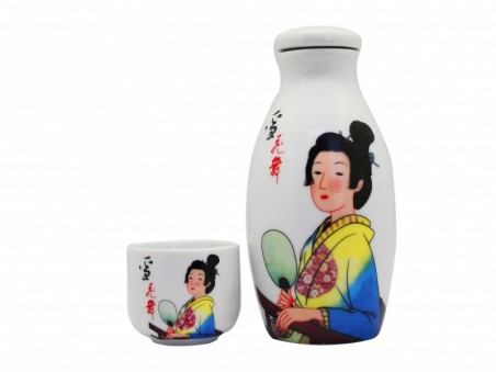 Saké en bouteille céramique shinv 14.5% 180ml+1 verre