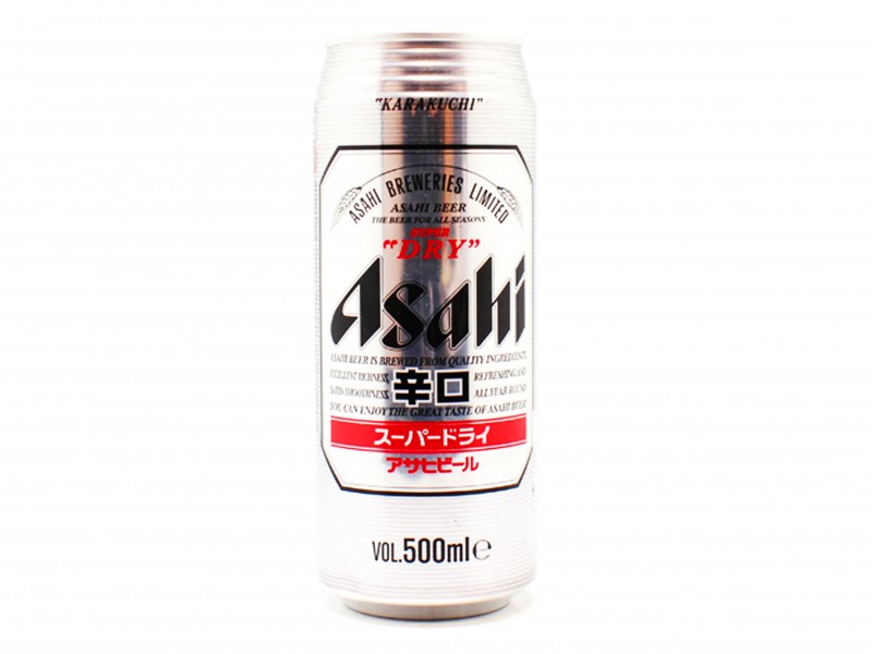 Bière Asahi super dry en canette 5.2° 50cl