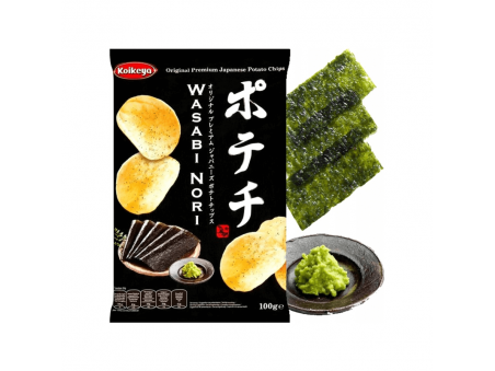 Chips wasabi-nori Potechi KOIKEYA 100g