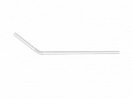 Paille PLA blanc flexible 100% bio 21cm Ø6mm100p