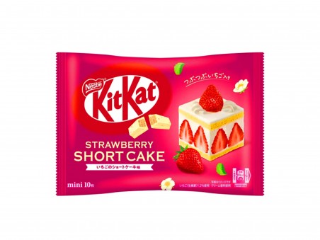 Kitkat mini shortcake aux fraises JP 116g