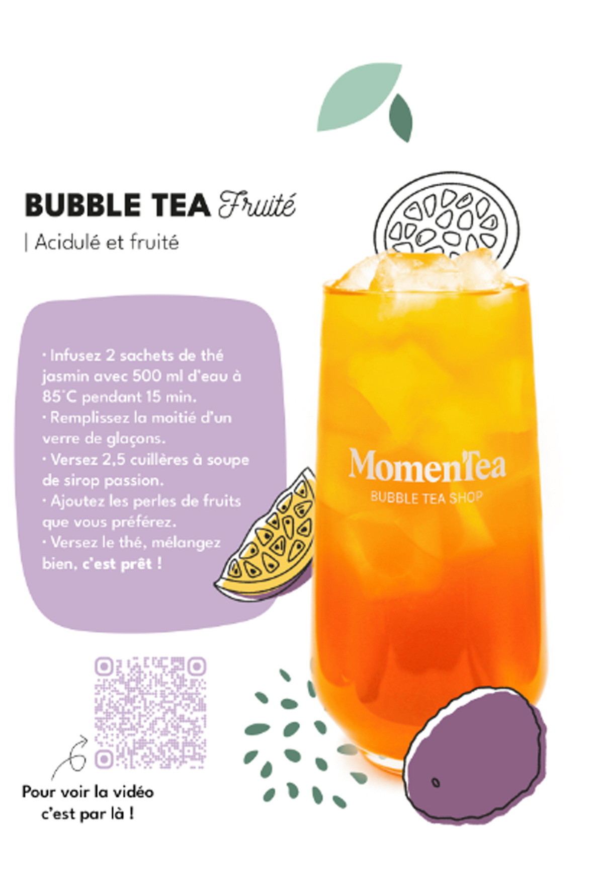Kit de bubble tea-Fruité TROPICA
